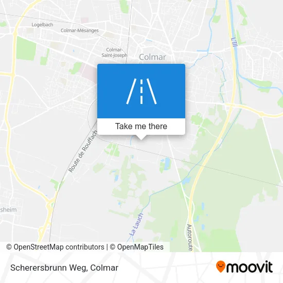 Scherersbrunn Weg map