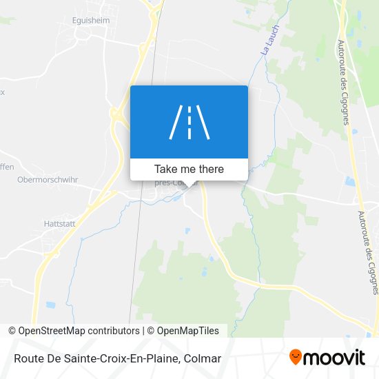 Route De Sainte-Croix-En-Plaine map