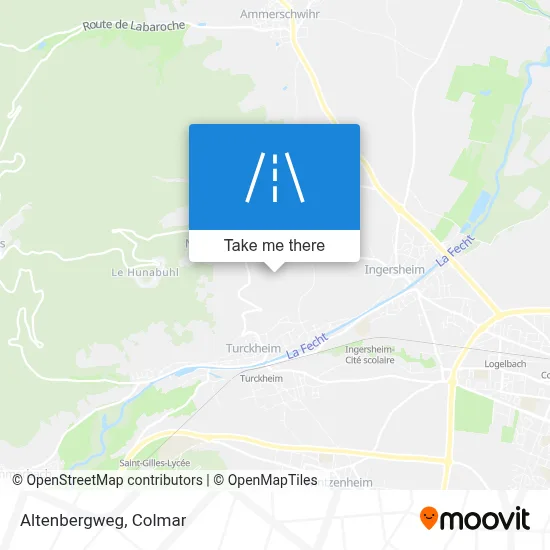 Altenbergweg map