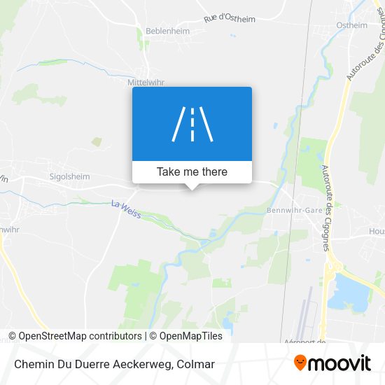 Chemin Du Duerre Aeckerweg map