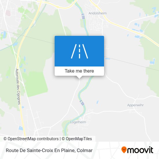 Route De Sainte-Croix En Plaine map