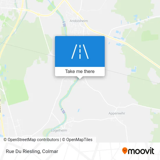 Rue Du Riesling map