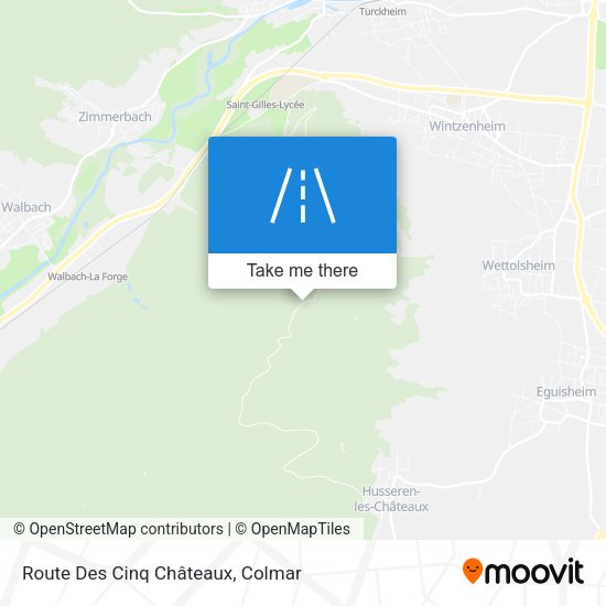 Route Des Cinq Châteaux map