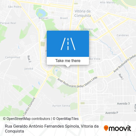 Rua Geraldo Antônio Fernandes Spínola map