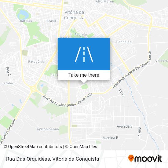 Rua Das Orquideas map