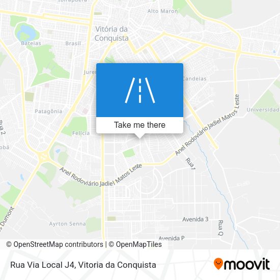 Rua Via Local J4 map