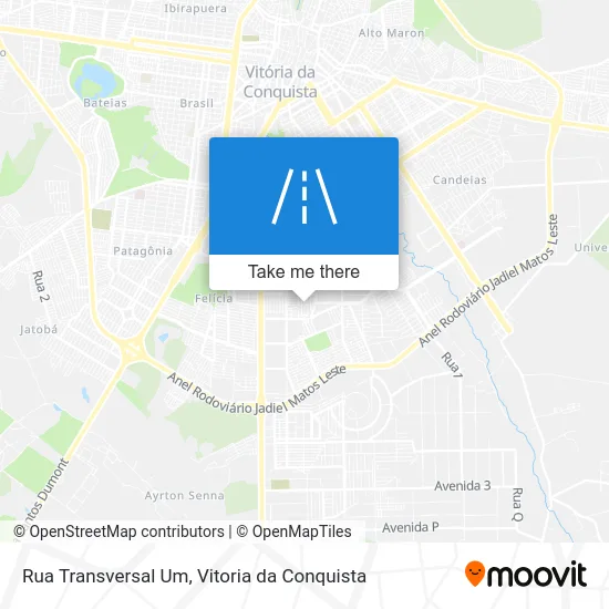 Rua Transversal Um map