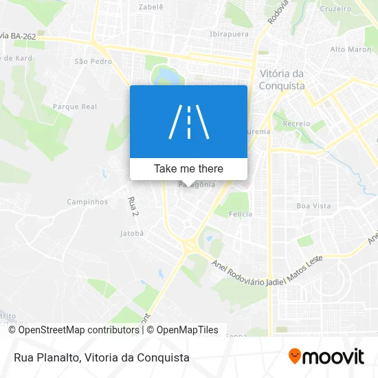 Rua Planalto map