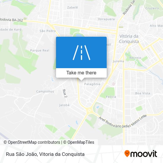 Rua São João map