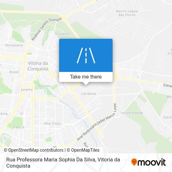 Rua Professora Maria Sophia Da Silva map
