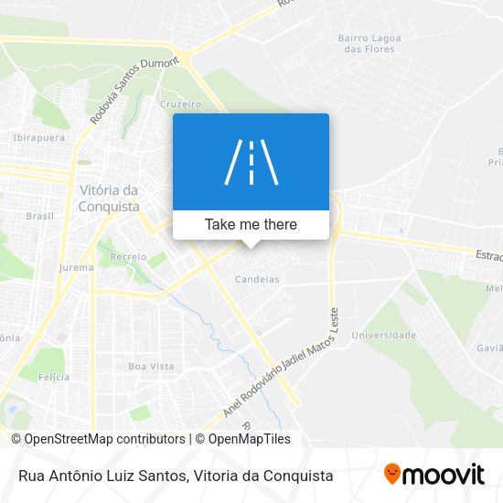 Rua Antônio Luiz Santos map