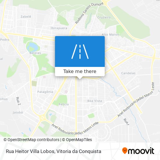 Mapa Rua Heitor Villa Lobos