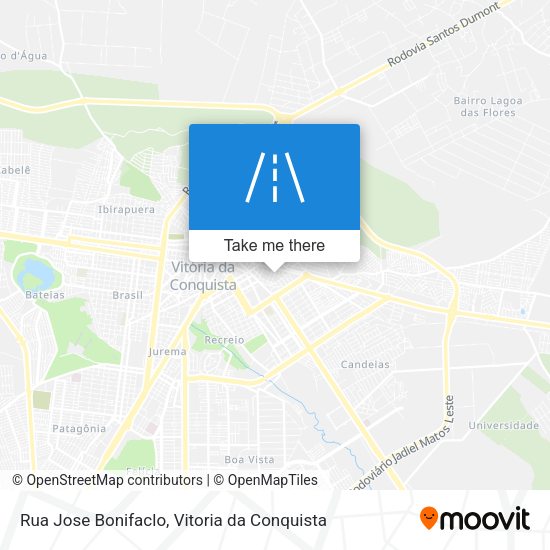 Rua Jose Bonifaclo map
