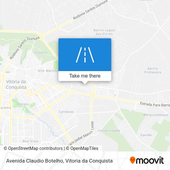 Avenida Claudio Botelho map