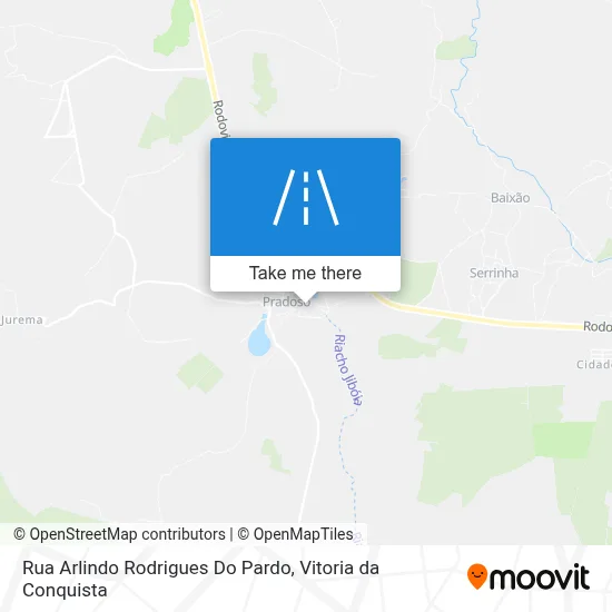 Rua Arlindo Rodrigues Do Pardo map