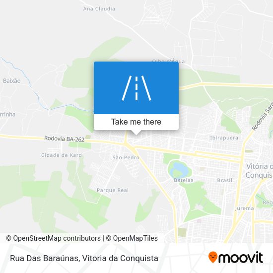Rua Das Baraúnas map