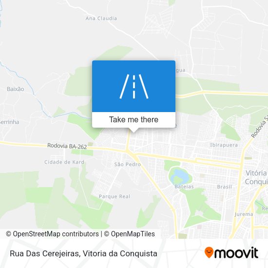 Rua Das Cerejeiras map