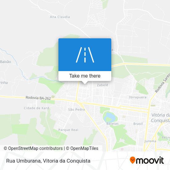 Rua Umburana map