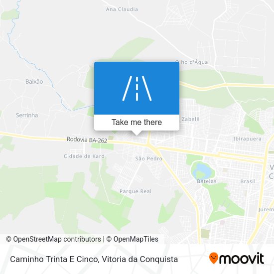 Caminho Trinta E Cinco map