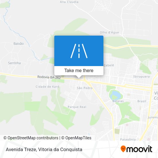 Avenida Treze map