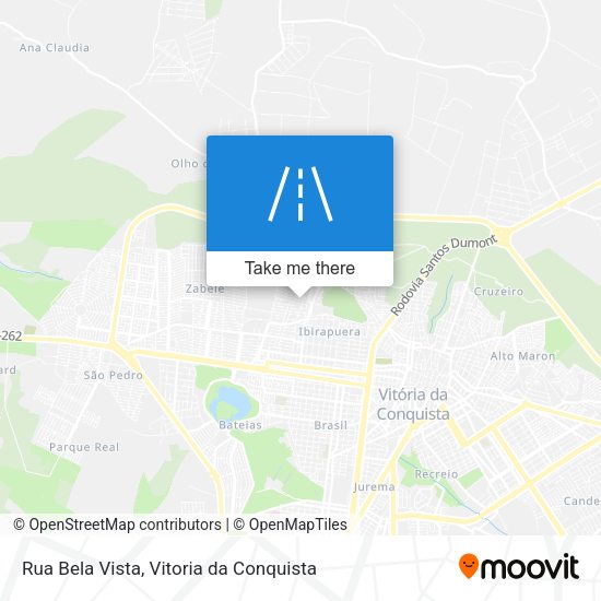 Rua Bela Vista map