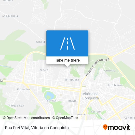Rua Frei Vital map