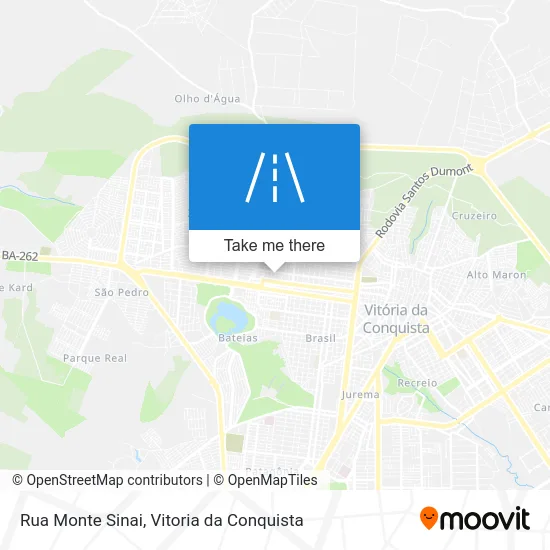 Rua Monte Sinai map