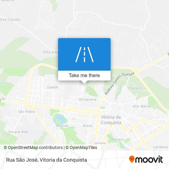 Rua São José map