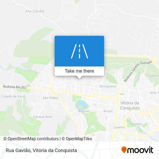 Rua Gavião map