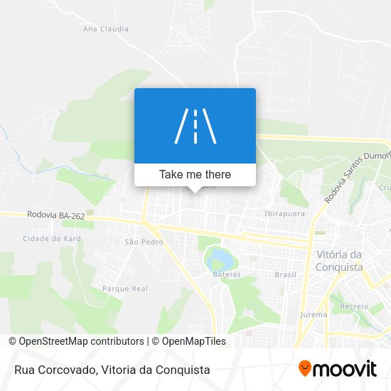 Rua Corcovado map
