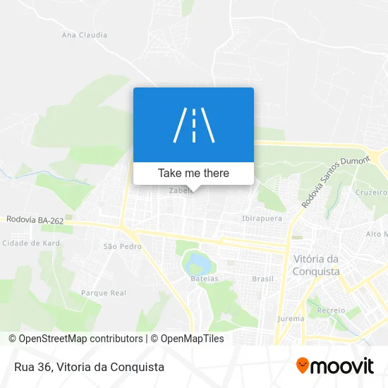 Rua 36 map