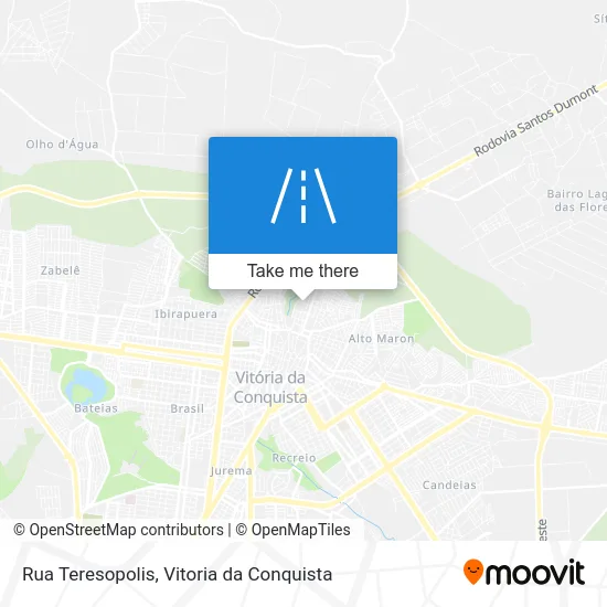Rua Teresopolis map