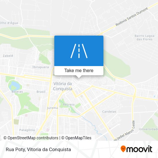 Rua Poty map