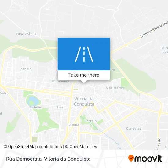 Rua Democrata map