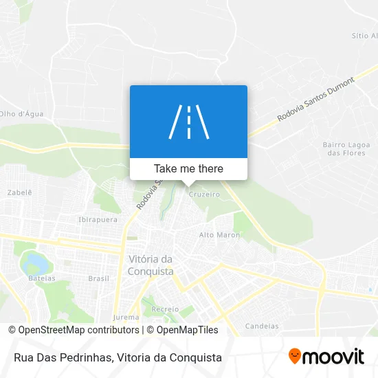 Rua Das Pedrinhas map