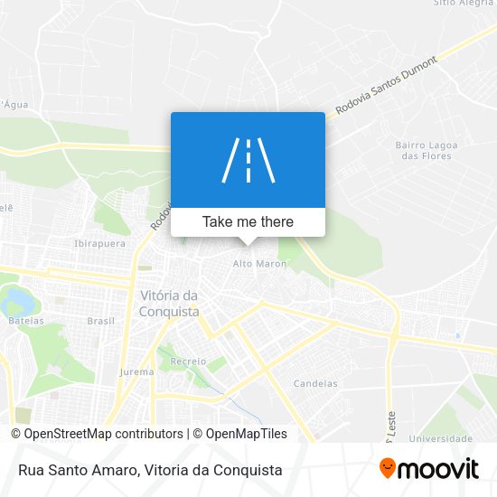 Rua Santo Amaro map