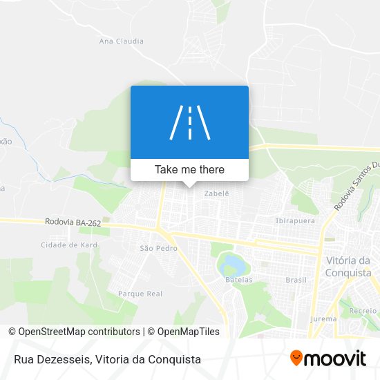 Rua Dezesseis map