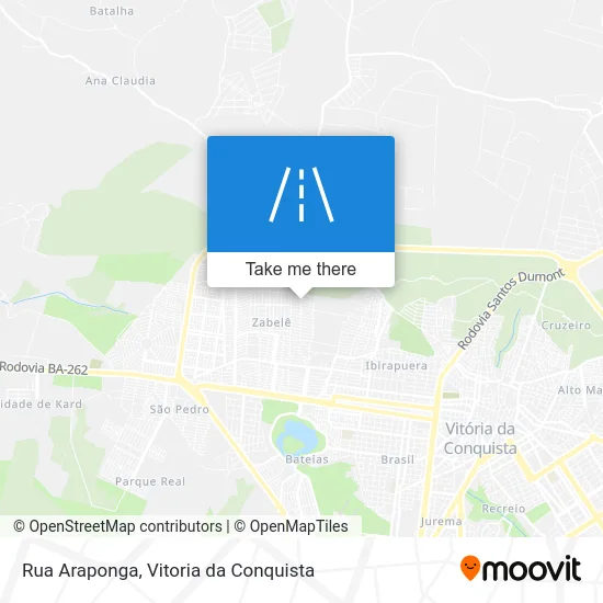Rua Araponga map