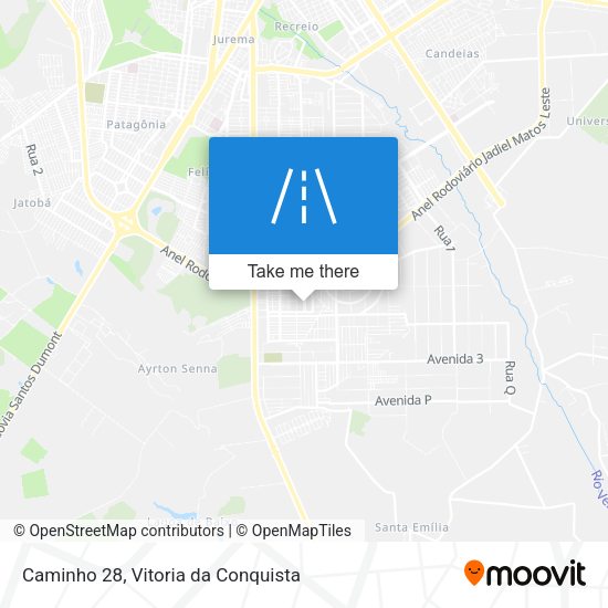 Caminho 28 map
