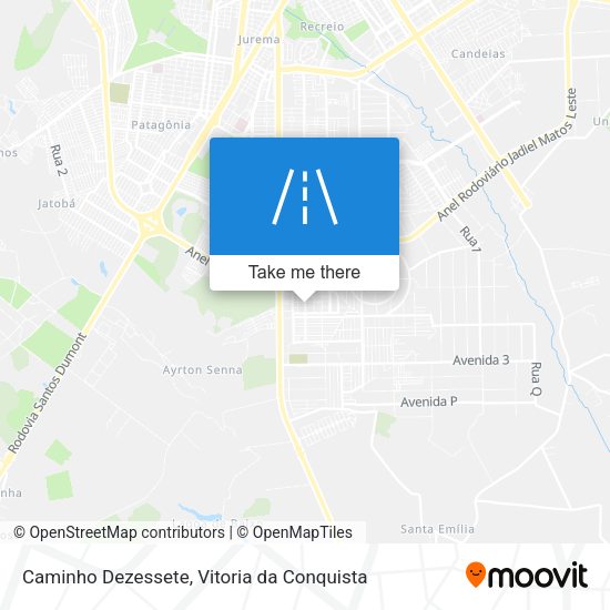 Caminho Dezessete map