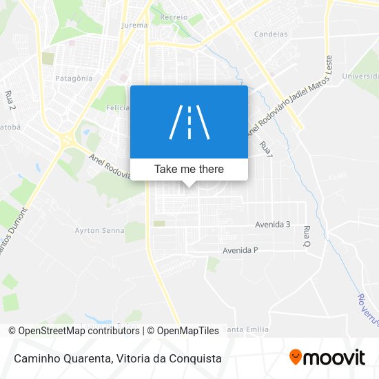 Caminho Quarenta map