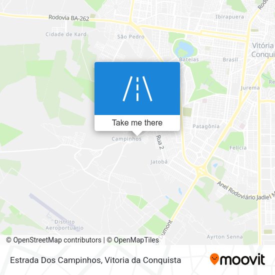 Estrada Dos Campinhos map