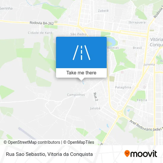 Rua Sao Sebastio map