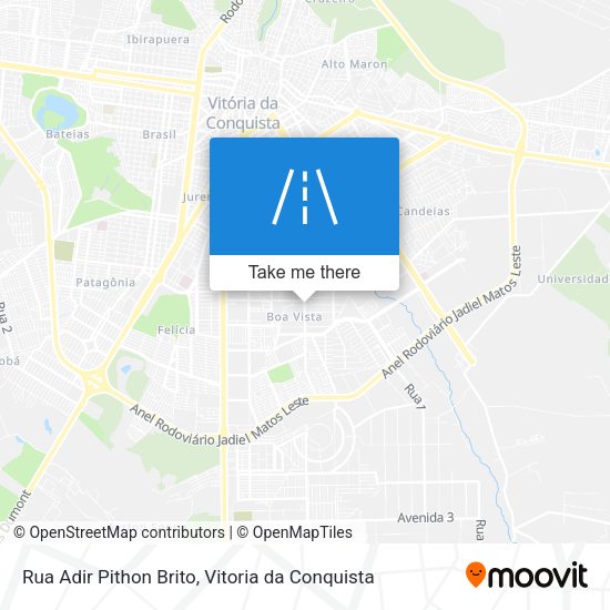 Rua Adir Pithon Brito map