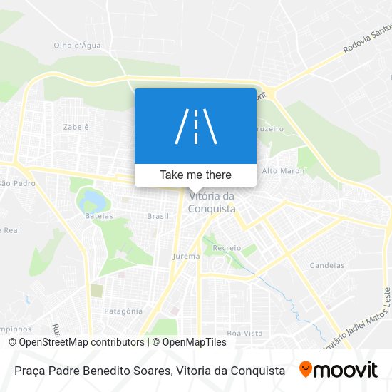 Praça Padre Benedito Soares map