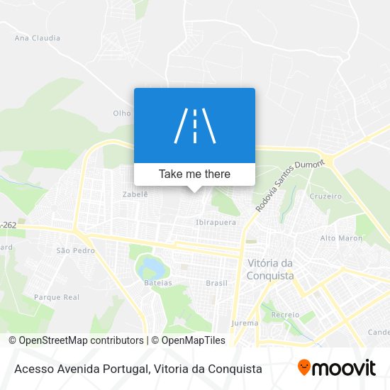 Acesso Avenida Portugal map