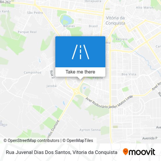 Rua Juvenal Dias Dos Santos map