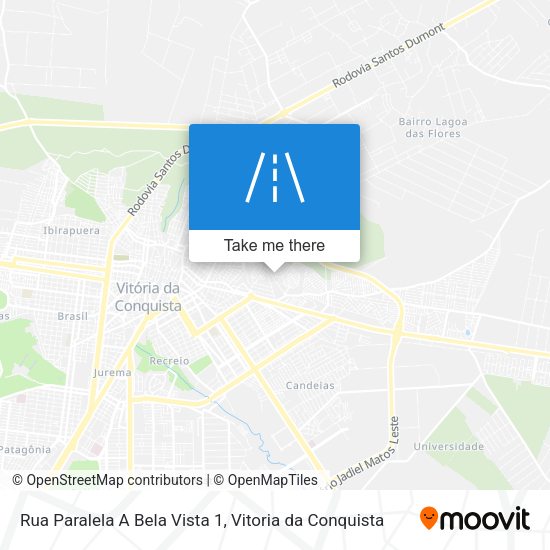 Rua Paralela A Bela Vista 1 map