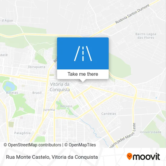 Rua Monte Castelo map