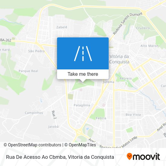 Rua De Acesso Ao Cbmba map